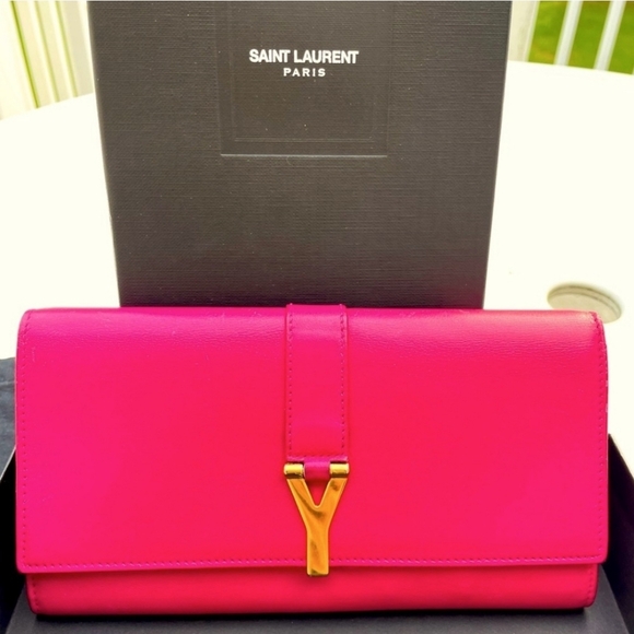 Authentic YSL classic Y wallet - Picture 2 of 12